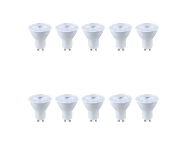 Lot de 10 ampoules LED GU10 3,6 W 4000K 345LM - Brico Dépôt