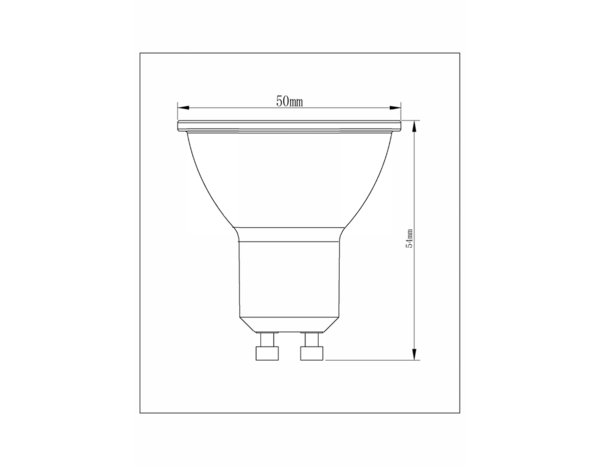 Lot de 10 ampoules LED GU10 3,6 W 2700k 345LM - Brico Dépôt
