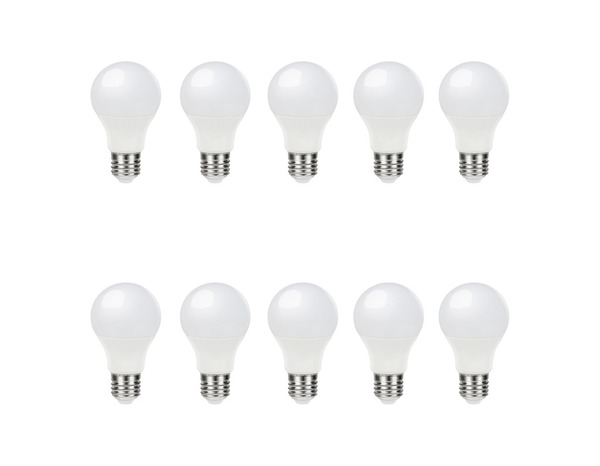 Lot de 10 ampoules LED E27 7,3 W 2700 K 806LM - Brico Dépôt