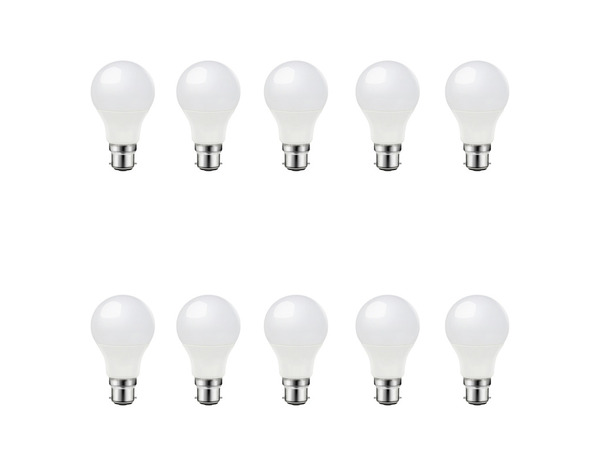 Lot de 10 ampoules LED B22 7,3 W 2700K 806LM - Brico Dépôt