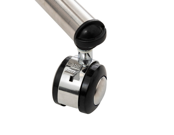 Portant à vêtements extensible à roulettes - L.153–160 x l.43 x H.159 cm - Brico Dépôt