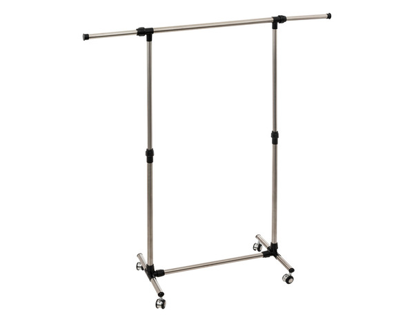 Portant à vêtements extensible à roulettes - L.153–160 x l.43 x H.159 cm - Brico Dépôt