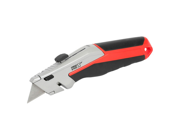 Lot cutter à lame + mètre ruban 5 m noir et rouge - L.12 x l.4,8 x H.21,5 cm - Forge steel - Brico Dépôt