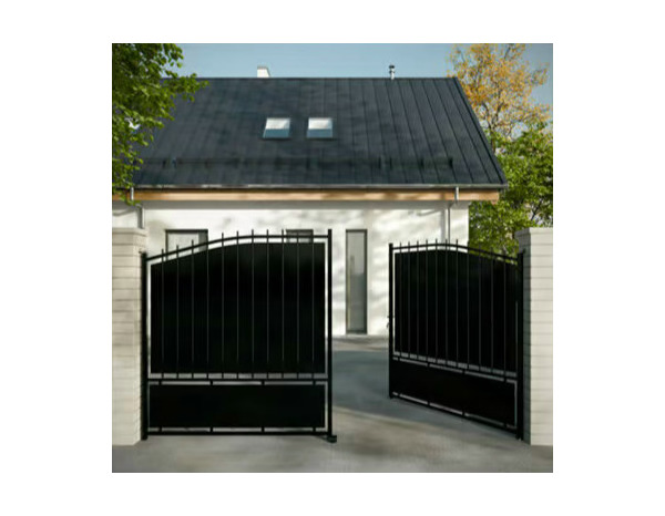 Portail métal plein battant noir HORIZON - 192 x 300 cm - Brico Dépôt