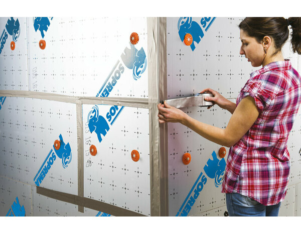 Lot de 6 (5+1 offerte) panneau polyuréthane, aluminium R.3,70 m²K/W - L.120 x l.60 x Ep.8 cm - Soprema - Brico Dépôt