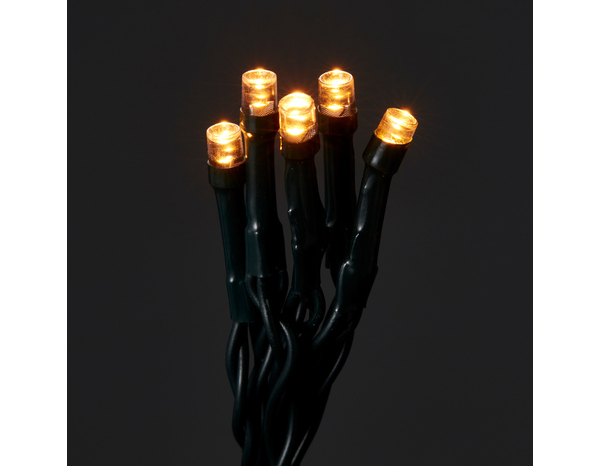 Guirlande lumineuse 120 LED blanc chaud 11,9 m avec programmateur - Brico Dépôt