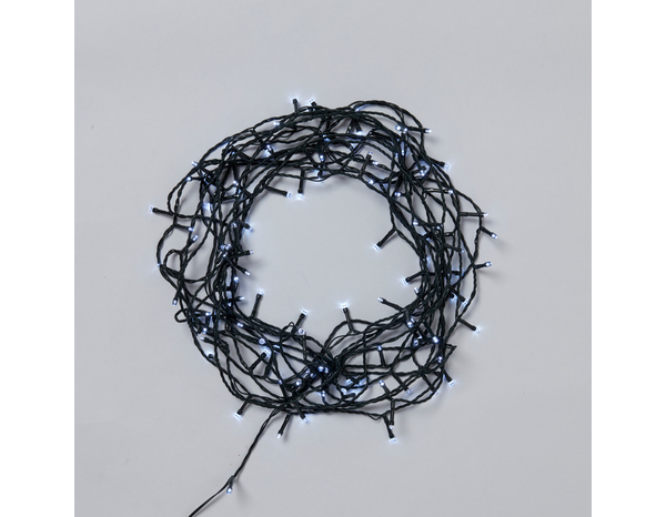 Guirlande lumineuse 120 LED blanc froid 11,9 m avec programmateur - Brico Dépôt