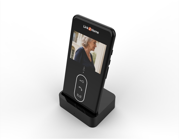 Kit visiophone sécurisé nomade 3 pouces noir, vision noctune LINK2HOME - Brico Dépôt