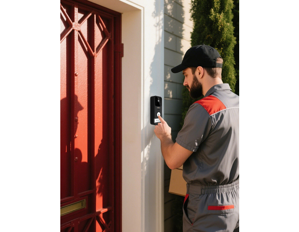 Kit visiophone sécurisé nomade 3 pouces noir, vision noctune LINK2HOME - Brico Dépôt