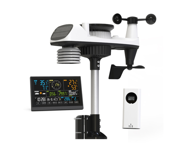 Station météo pro 8 en 1 WEATHER-002 écran tactile 7,5’’ - Brico Dépôt