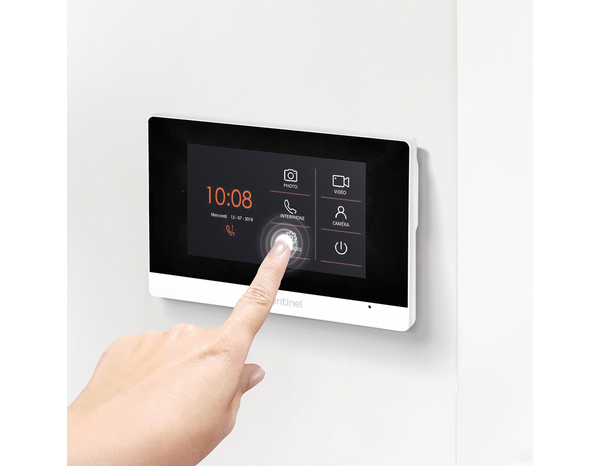 Interphone vidéo filaire, vision noctune VISIODOOR 4.3+ - SCS Sentinel - Brico Dépôt