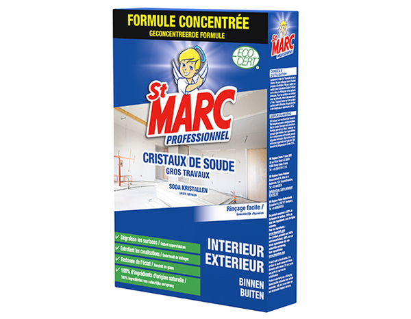 Cristaux de soude pour gros travaux 1 Kg - Saint Marc - Brico Dépôt