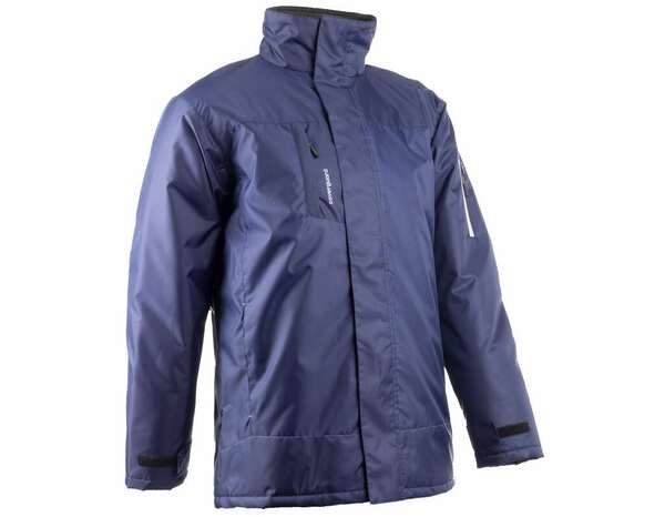 Parka PANDA bleu avec bande grise réfléchissante - taille S - Brico Dépôt