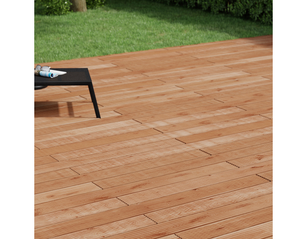 Lame de terrasse douglas classe 3 ACERA -L.240 x l.14,4 x Ep.2,7 cm - Marque BLOOMA - Brico Dépôt