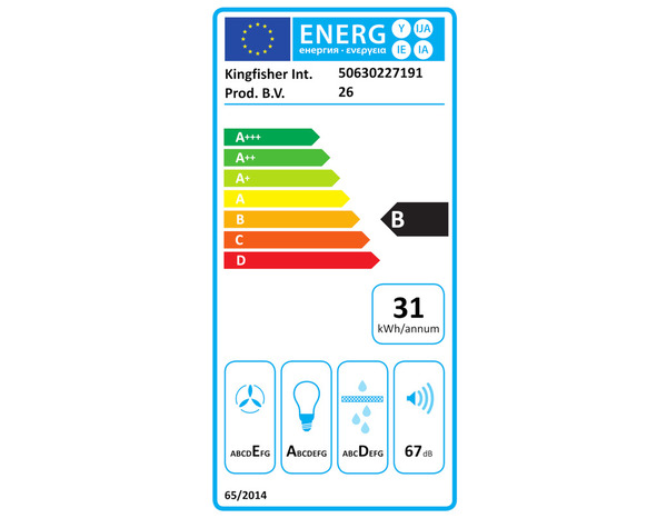 Hotte cheminée acier inoxydable gris 67 W - l.60 x H.95,3 x P.47,5 cm - Brico Dépôt