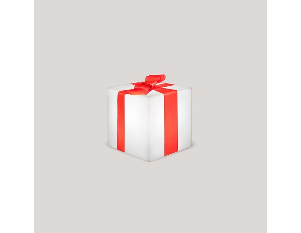 Cube lumineux solaire rechargeable  RVB et blanc, 20 cm - Brico Dépôt