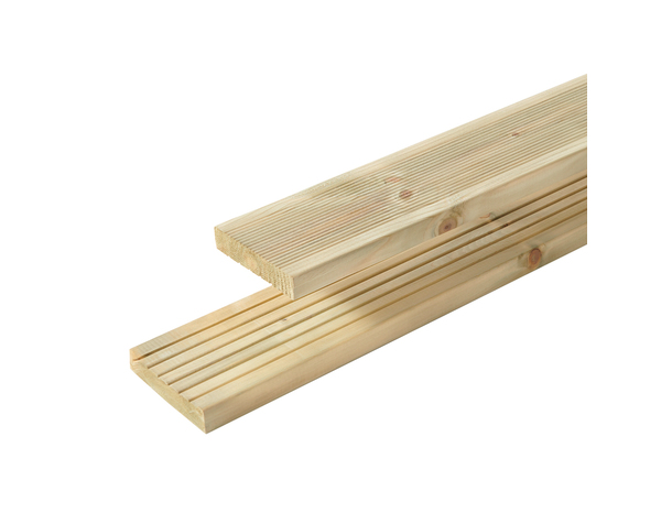 Lame de terrasse épicéa vert HERIA - L.240 x l.12 x Ep.2,4 cm - Blooma - Brico Dépôt