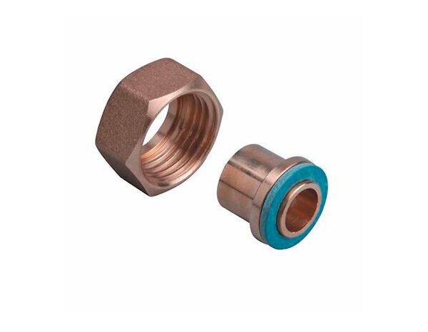 Raccord 2 pièces à souder, écrou femelle 1/2 sur tube Ø 14 mm - Addax - Brico Dépôt