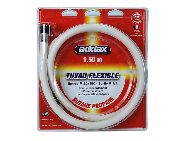 Tuyaux de gaz Butane - Ø 36-112 L. 1,5 m - Addax - Brico Dépôt