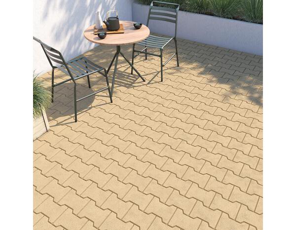 Pavé de jardin ivoire - 16,5 x 19,8 x 4,5 cm  - Brico Dépôt