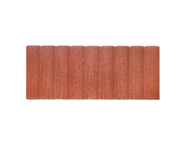 Bordure en béton rouge - 20 x50 cm, Ép. 6,5 cm - Brico Dépôt