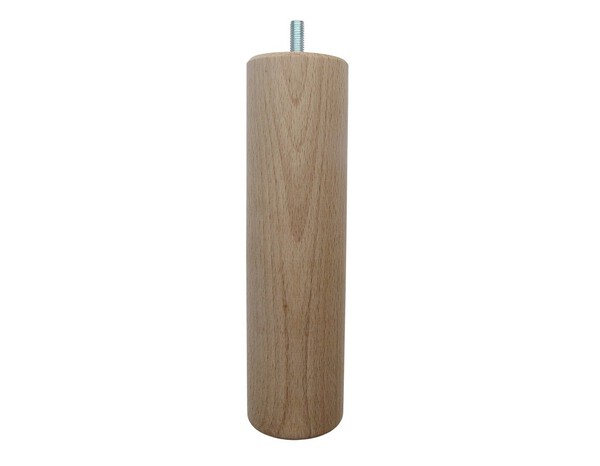 Pied de lit rond long en bois H. : 200 mm, Ø : 55 mm - Brico Dépôt