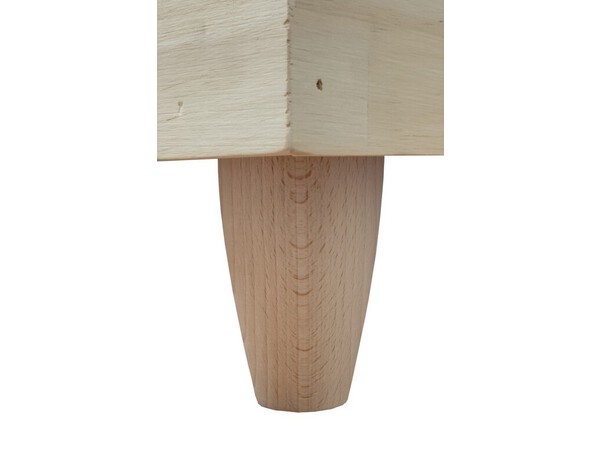 Pied de lit olive brut H. 130 mm x Ø 60 mm - Brico Dépôt