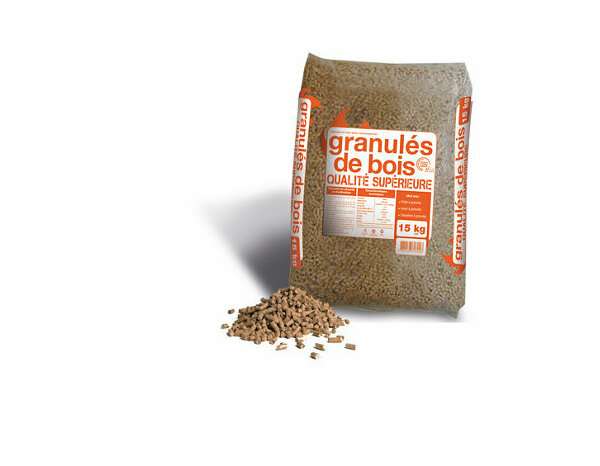 Granulés de bois pour poêle ou chaudière - Sac de 15 kg - Brico Dépôt