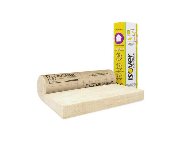 Laine de verre 140 mm mur 32 R:4,35 - 2,7m x 1,2m - Rouleau kraft - Isover - Brico Dépôt
