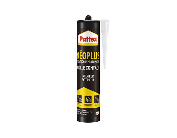 Colle néoprène multi-matériaux beige doré, NEOPLUS COLLE CONTACT 300 ml - Henkel - Brico Dépôt