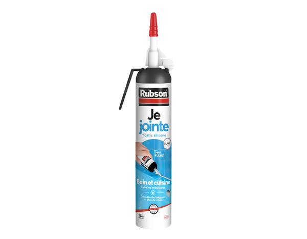 Joint silicone tous supports - Blanc - 200 ml - Rubson - Brico Dépôt