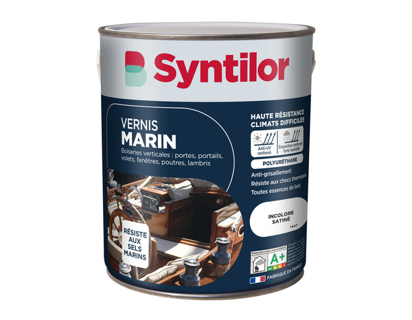Vernis marin incolore satin 2,5 l extérieur – intérieur - Syntilor - Brico Dépôt
