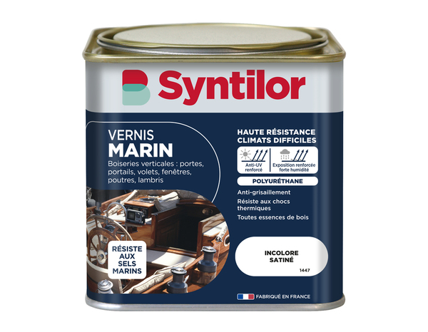 Vernis marin 0l5 sat incolore extérieur – intérieur - Syntilor - Brico Dépôt