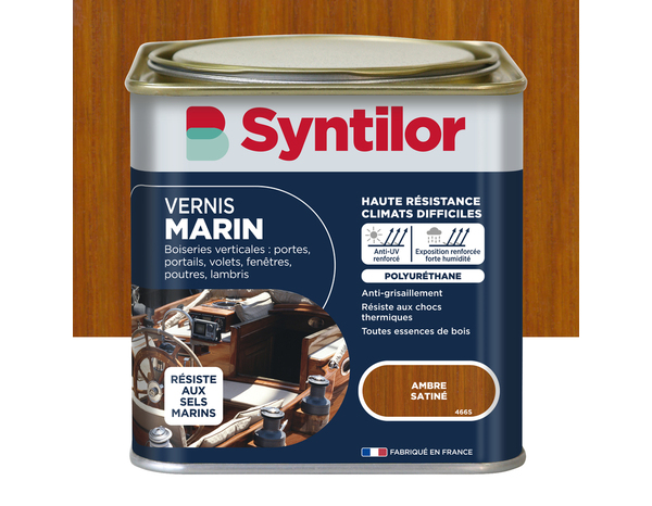 Vernis marin 0l5 sat ambre extérieur – intérieur - Syntilor - Brico Dépôt