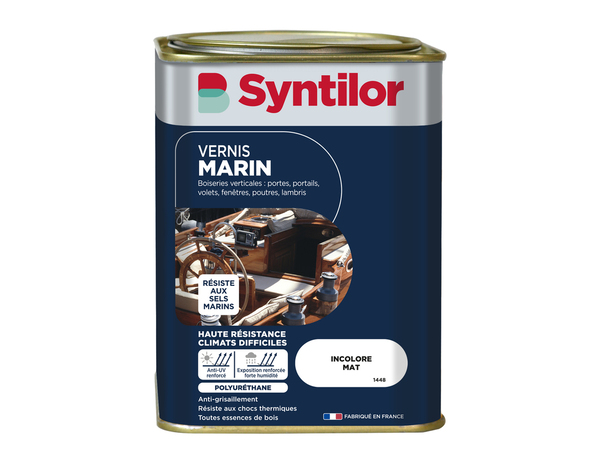Vernis marin mat incolore 1 l extérieur – intérieur - Syntilor - Brico Dépôt