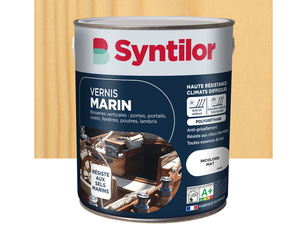 Vernis marin mat incolore 2,5 l extérieur – intérieur - Syntilor - Brico Dépôt