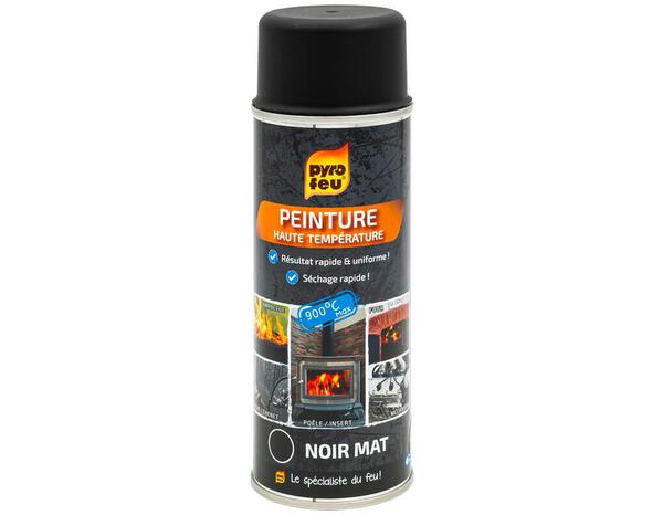 Peinture thermique noire mat - 400 ml - Pyrofeu - Brico Dépôt