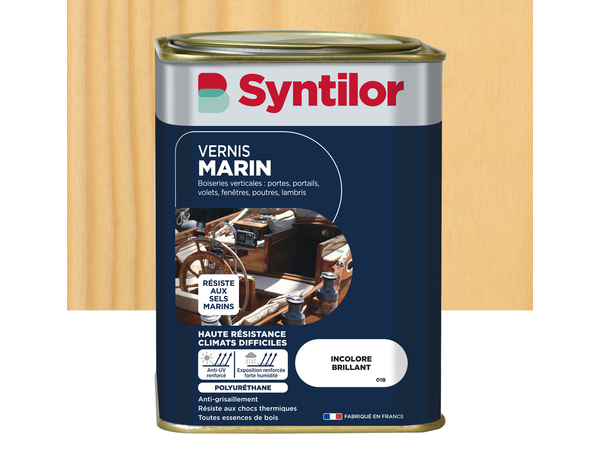 Vernis marin incolore brillant 1 L extérieur – intérieur - Syntilor - Brico Dépôt