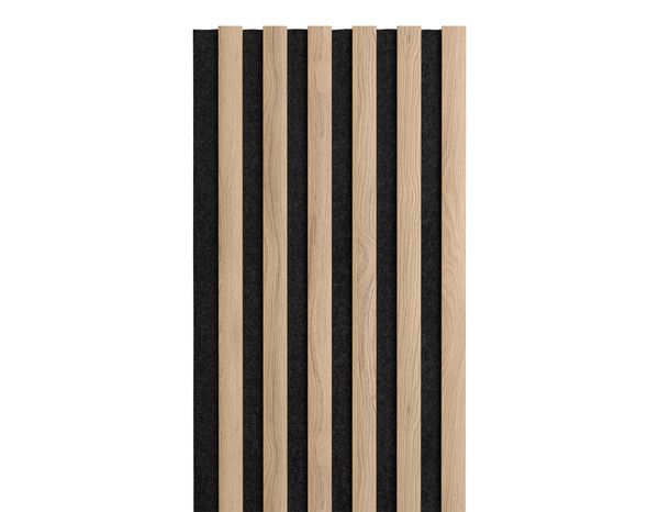 Panneau tasseaux mural grand format effet chêne naturel 265 cm x 30 cm - Brico Dépôt