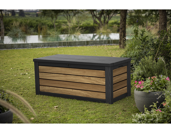Coffre en polypropylène noir et gris OAK 570 L - Keter - Brico Dépôt