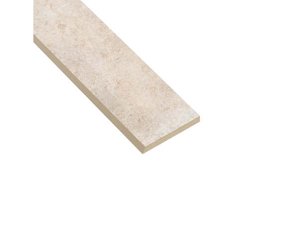 Plinthe MONOLITHE en grès cérame émaillé blanc aspect béton 7,5 x 61,5 cm - Brico Dépôt