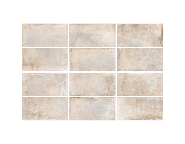 Carrelage sol intérieur grès cérame émaillé MONOLITHE blanc effet béton 30,8x61,5 cm - Brico Dépôt