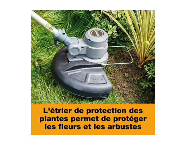 Coupe-bordures électrique 450W largeur 28 cm manche télescopique - Titan - Brico Dépôt