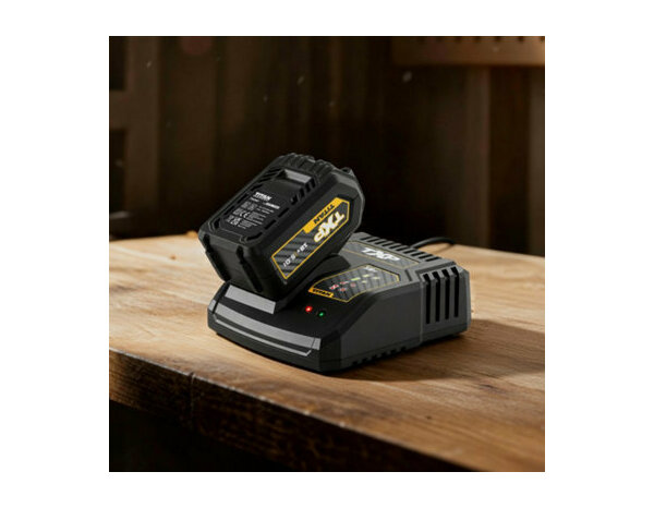 Pack batterie 18 V lithium-ion 5 ah avec chargeur rapide noir - Titan - Brico Dépôt