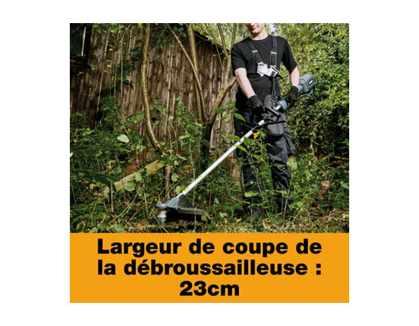 Débroussailleuse électrique 2-en-1 gris et jaune 1000 W 42 cm bobine 23 cm lame - Titan - Brico Dépôt