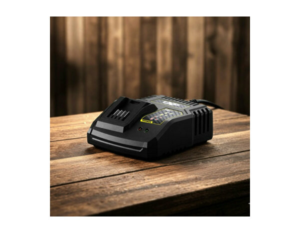 Chargeur rapide 18 V pour batteries lithium-ion noir compact - Titan - Brico Dépôt