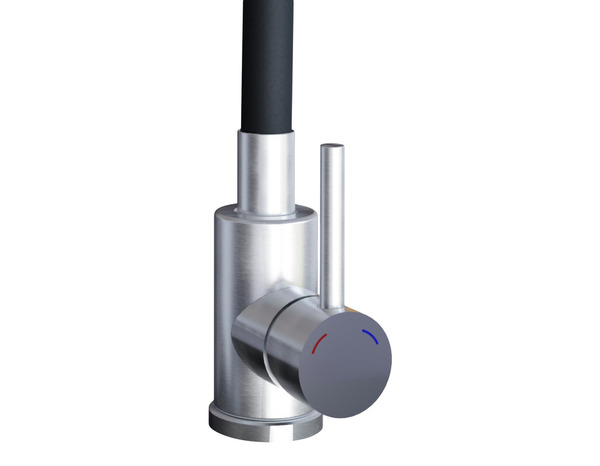 Lot évier quartz FOSSUM noir métallisé 79x50 cm et mitigeur flexible double fonction - Brico Dépôt