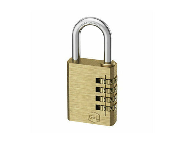 Cadenas à combinaison en laiton pour portails 4 chiffres 4,9x4 cm - Brico Dépôt