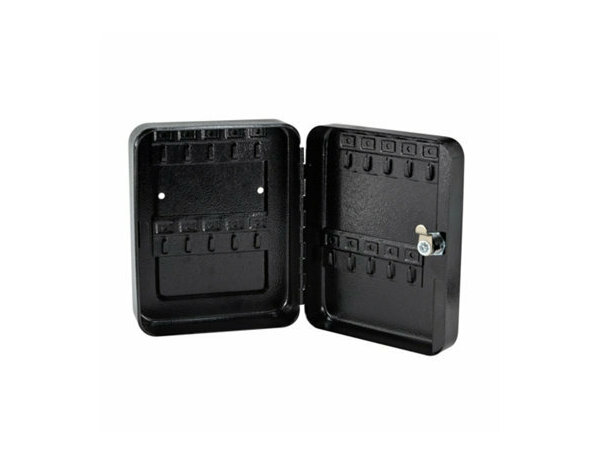 Armoire à clés en acier + 2 clefs - 16 x 20 x 7,5 cm - Brico Dépôt