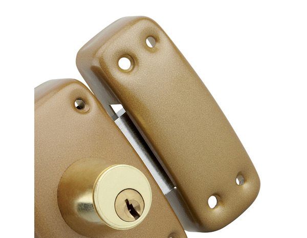 Verrou double cylindre 23X45 mm corps bombé 3 clés 1 - Brico Dépôt